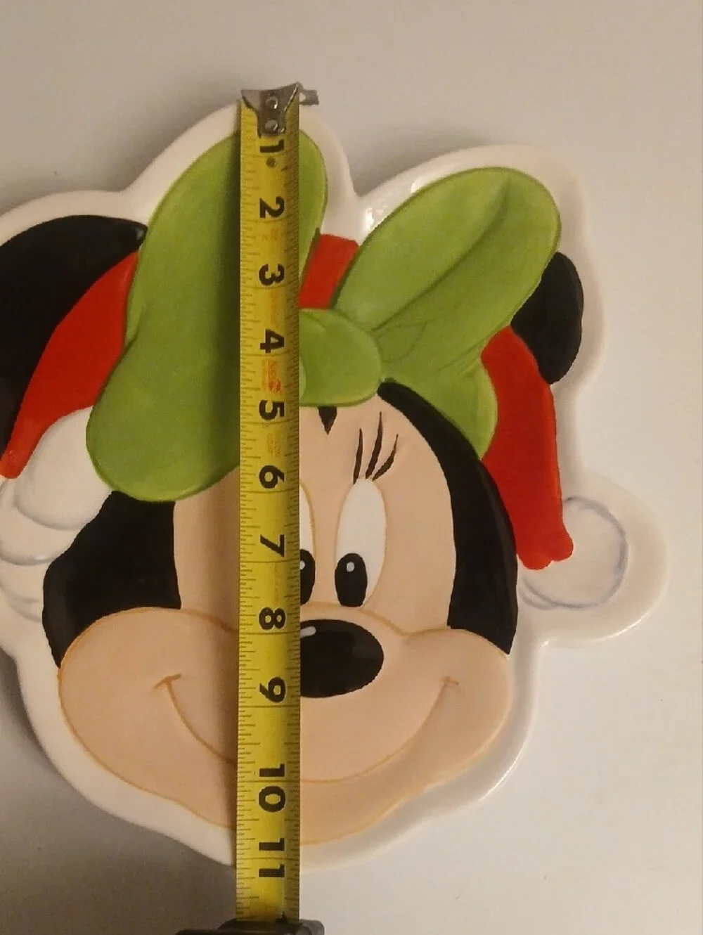 Disney White Decorative Plate with Black Markings